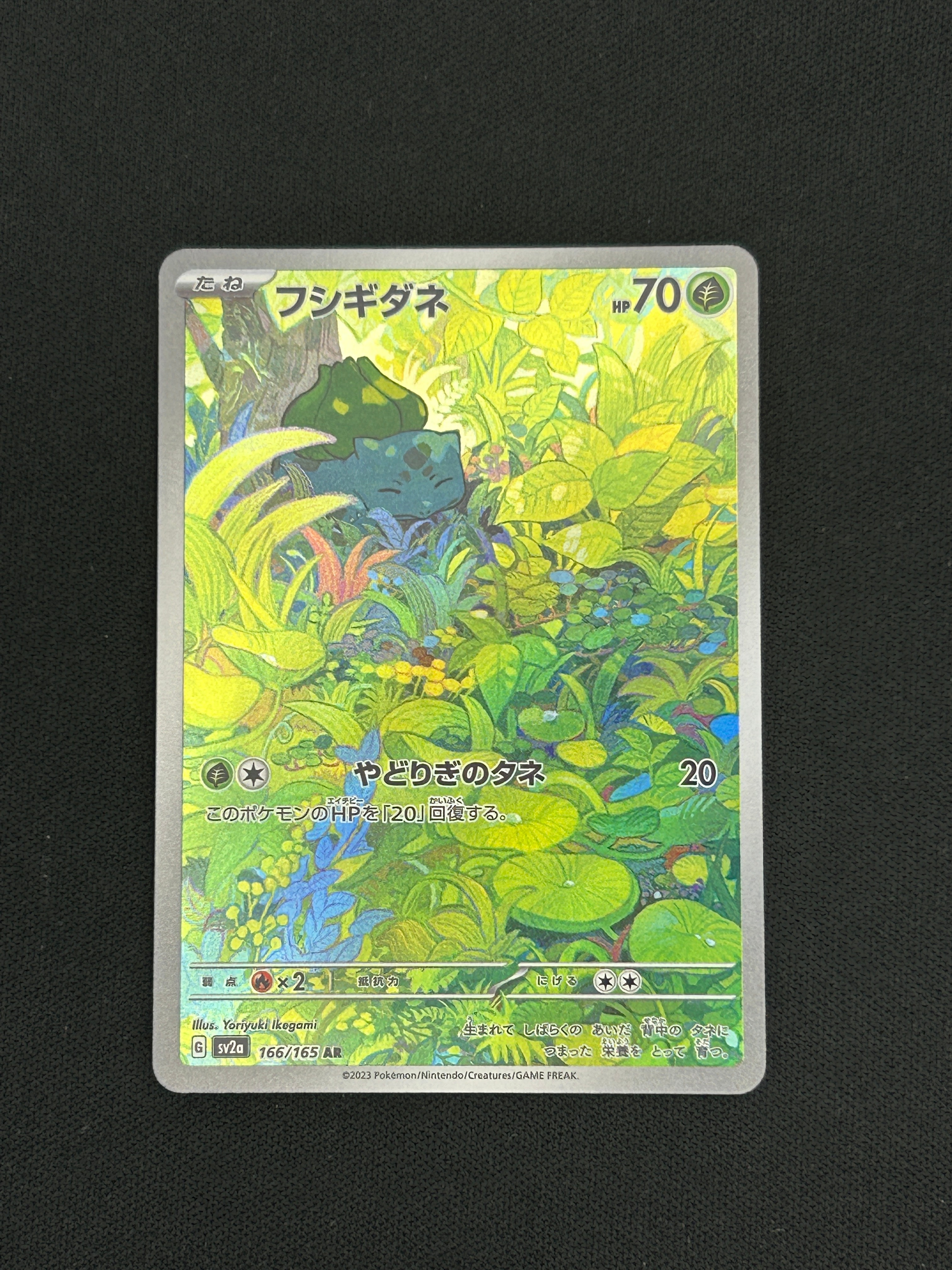 フシギダネ AR[SV2a 166/165](強化拡張パック「ポケモンカード151」)の