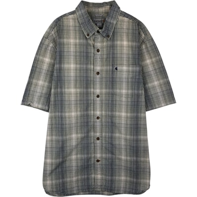 古着 カーハート Carhartt RELAXED FIT チェック柄 ボタンダウン 半袖 ワークシャツ メンズXL相当/eaa647745