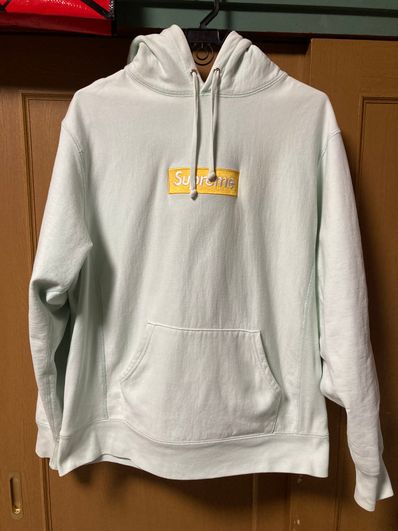 Supreme Box Logo Hooded Sweatshirt "Ice Blue"
