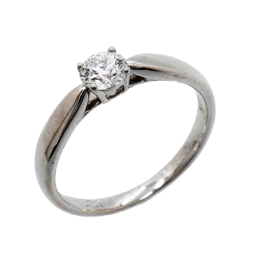 【6jgb0644】ティファニー リング ハーモニー 1PD Pt950 プラチナ ダイヤモンド 0.27ct 7.5号【中古】レディース