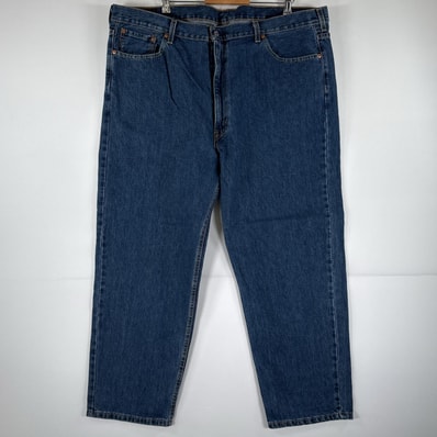 古着 リーバイス Levi's デニムパンツ 550 ジーパン テーパード 大きいサイズ ジップフライ ビッグサイズ w46 L30 ブルー メンズ