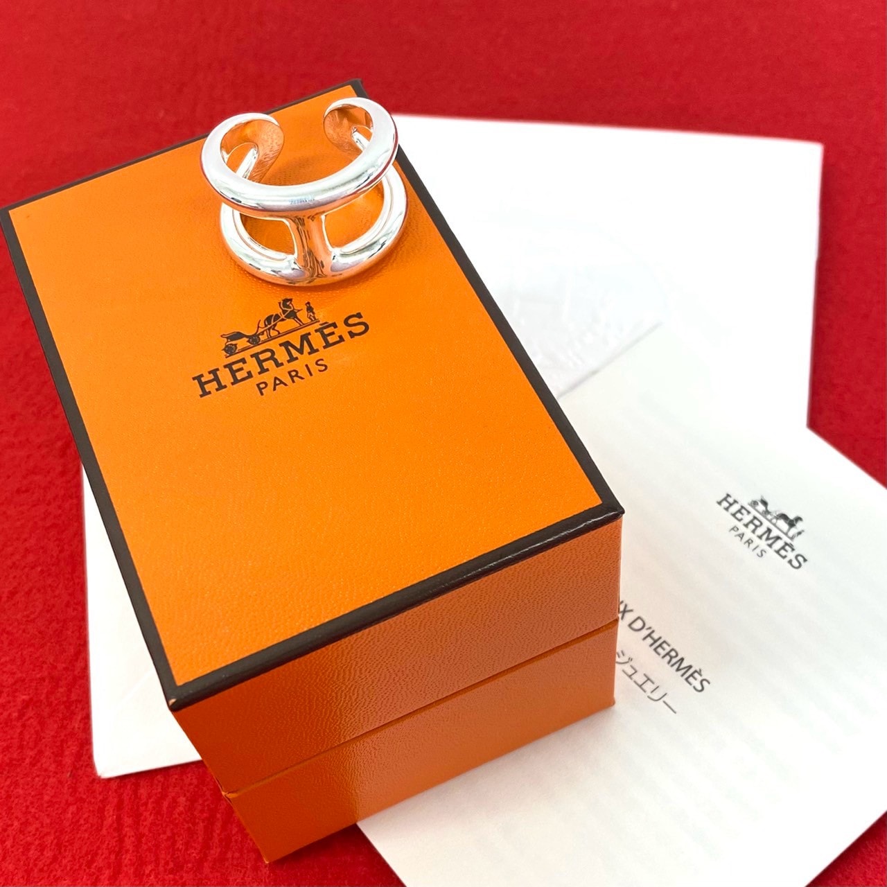 HERMES エルメス オスモズ GM リング シルバー925 リング・指輪 24.5号 シルバー
33112