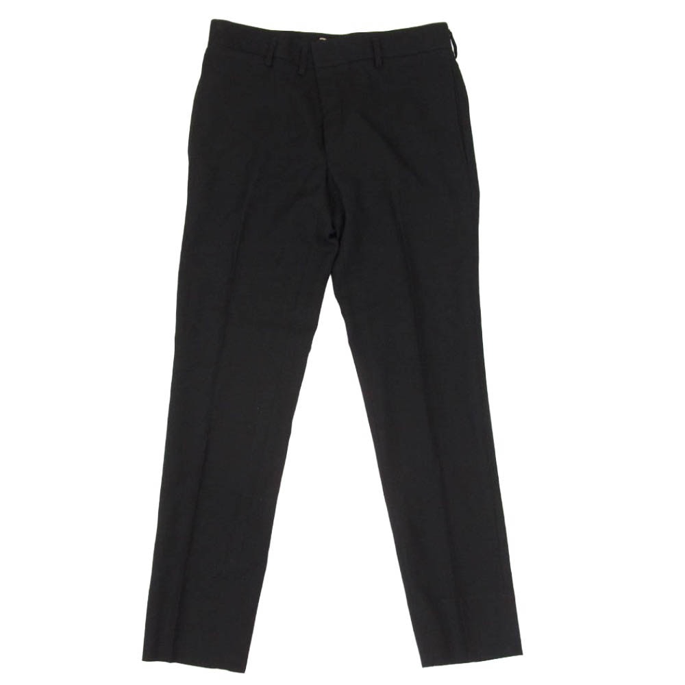 SAINT LAURENT サンローラン 18AW 509486 Y404W SINGLE BREASTED CLASSIC SUIT IN WOOL SERGE シングルブレスト クラシックスーツ ウールサージ パンツ ブラック系 44【極上美品】【中古】