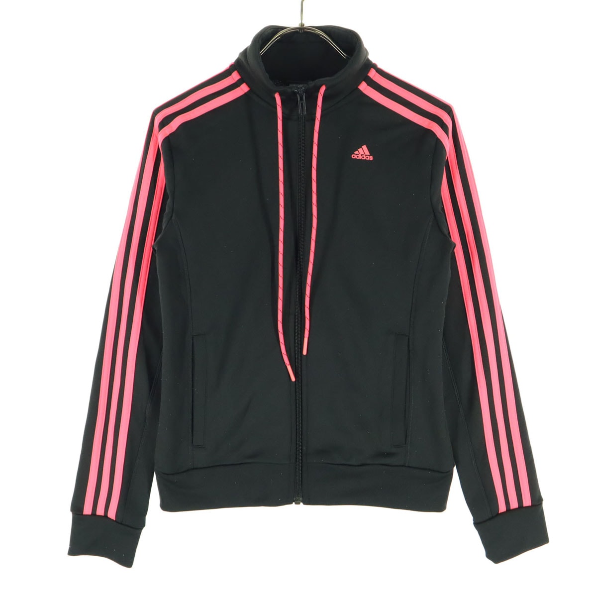 adidas アディダス ワンポイントロゴ 長袖 トラックジャケット M ブラック