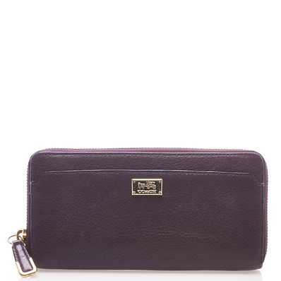 コーチ ラウンドファスナー 長財布 レザー レディース COACH 【1-00