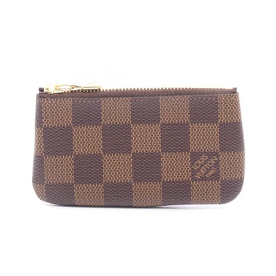 ルイ・ヴィトン LOUIS VUITTON ポシェット クレ ダミエエベヌ キーリング付き コインケース 財布 レザー PVC メンズ レディース ブラウン系 N62658 【中古】