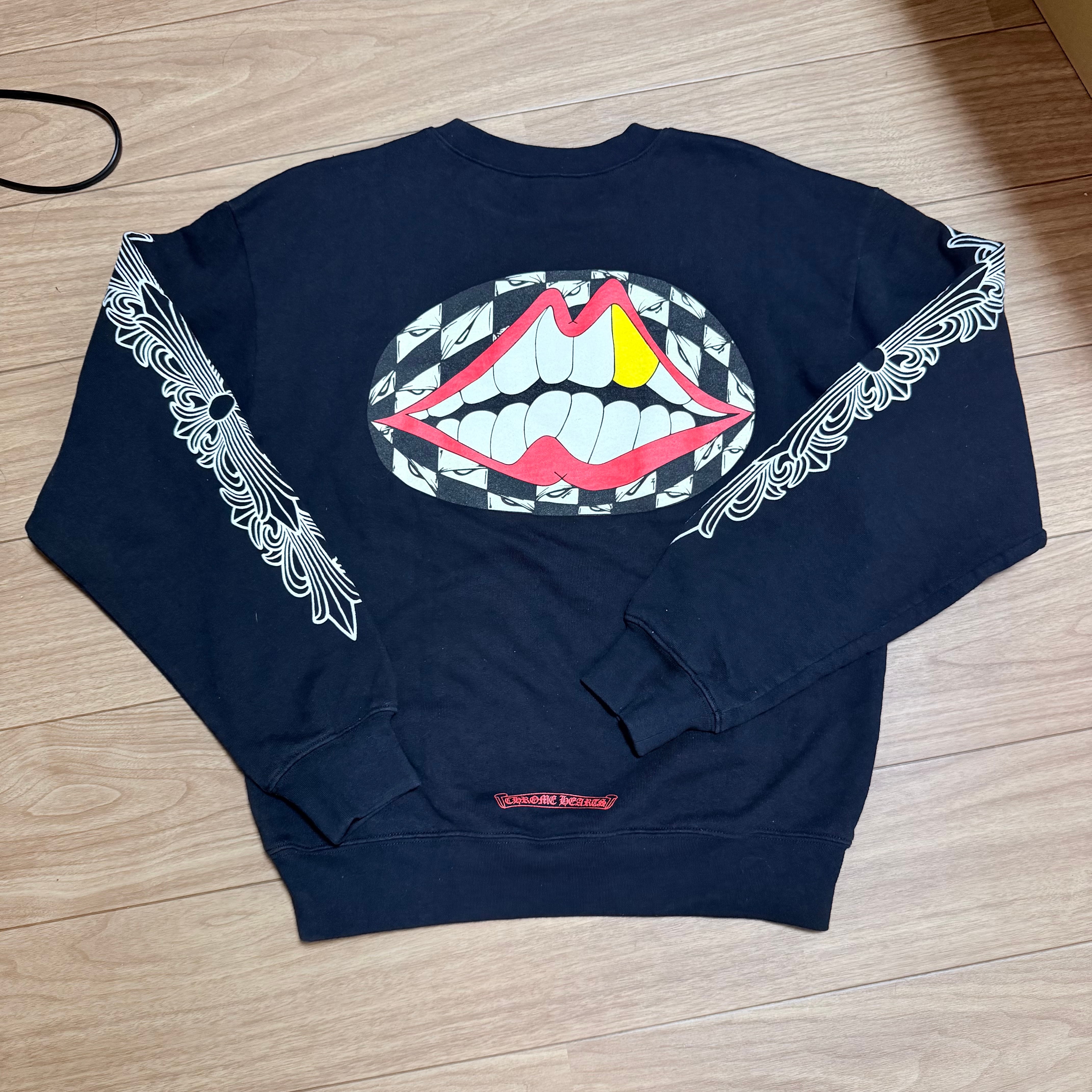 Chrome Hearts Matty Boy 99 Eyes Chomper Sweatshirt "Black"