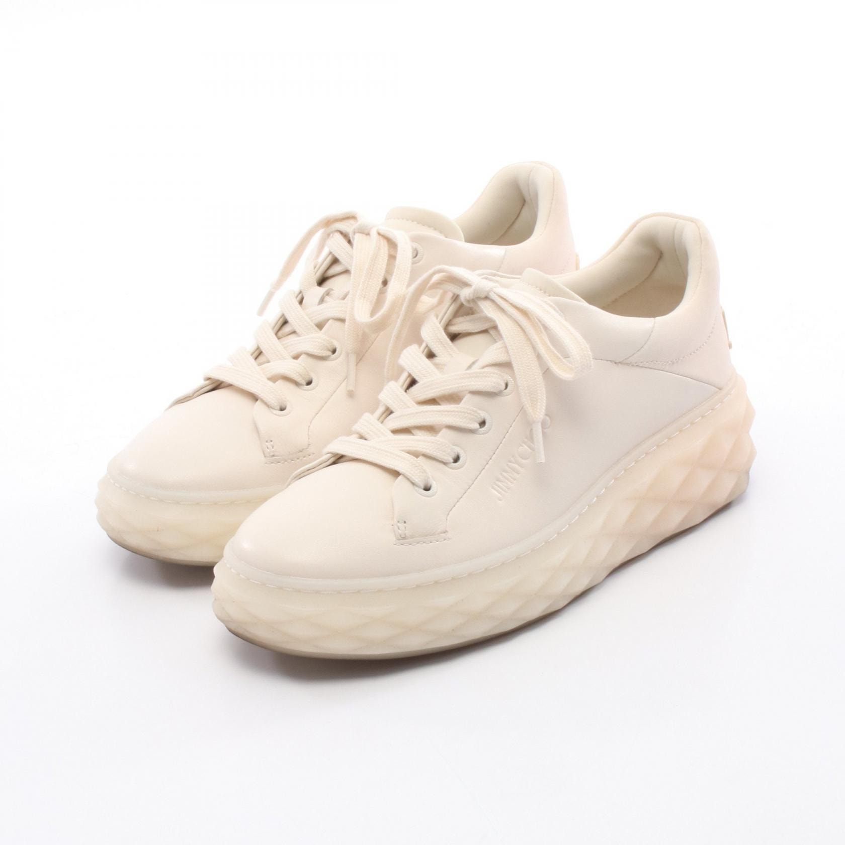 ジミーチュウ JIMMY CHOO スニーカー 靴 レザー レディース ベージュ系 【中古】