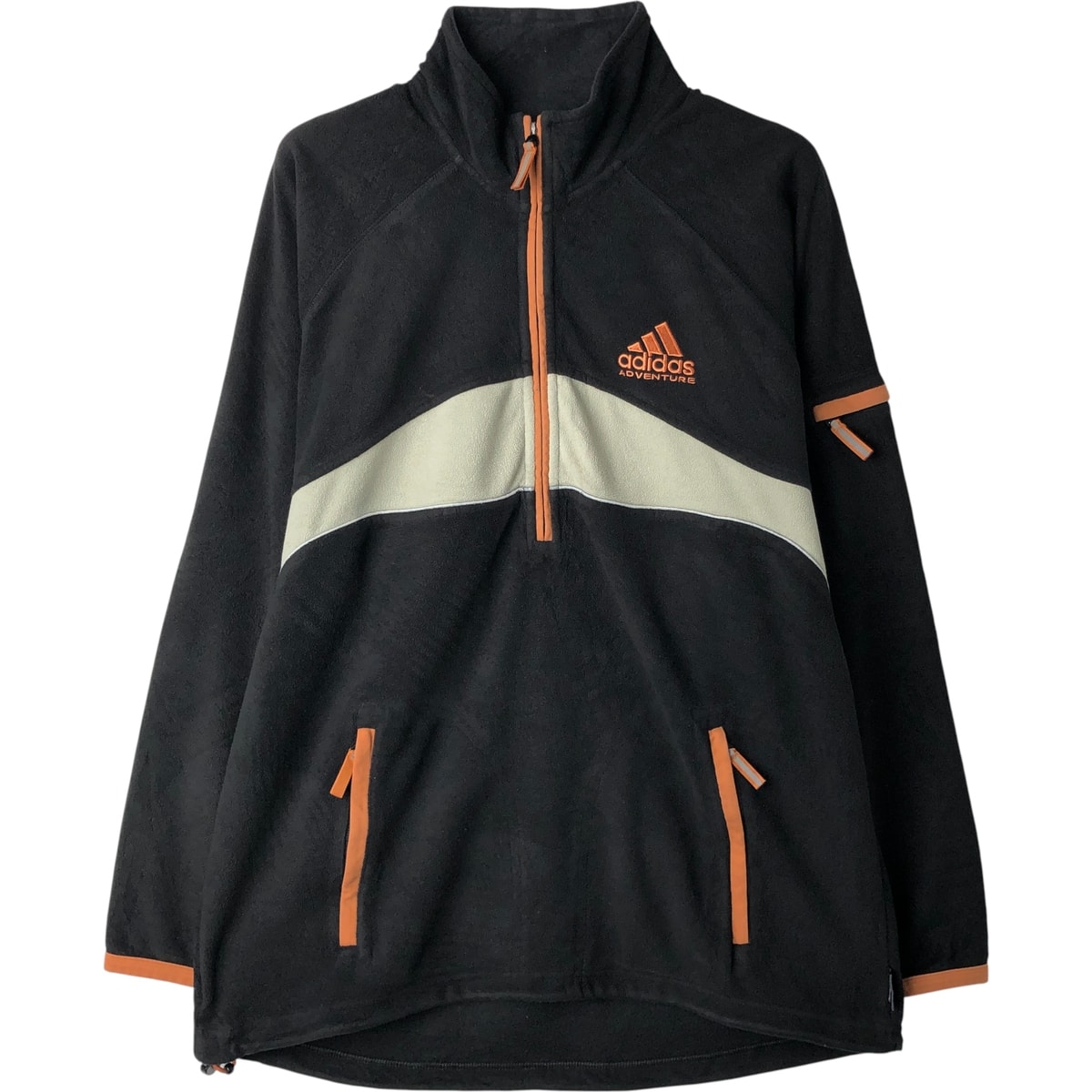 古着 90年代 アディダス adidas CLIMAWARM ハーフジップ フリースプルオーバー メンズS相当 ヴィンテージ/eaa614180
