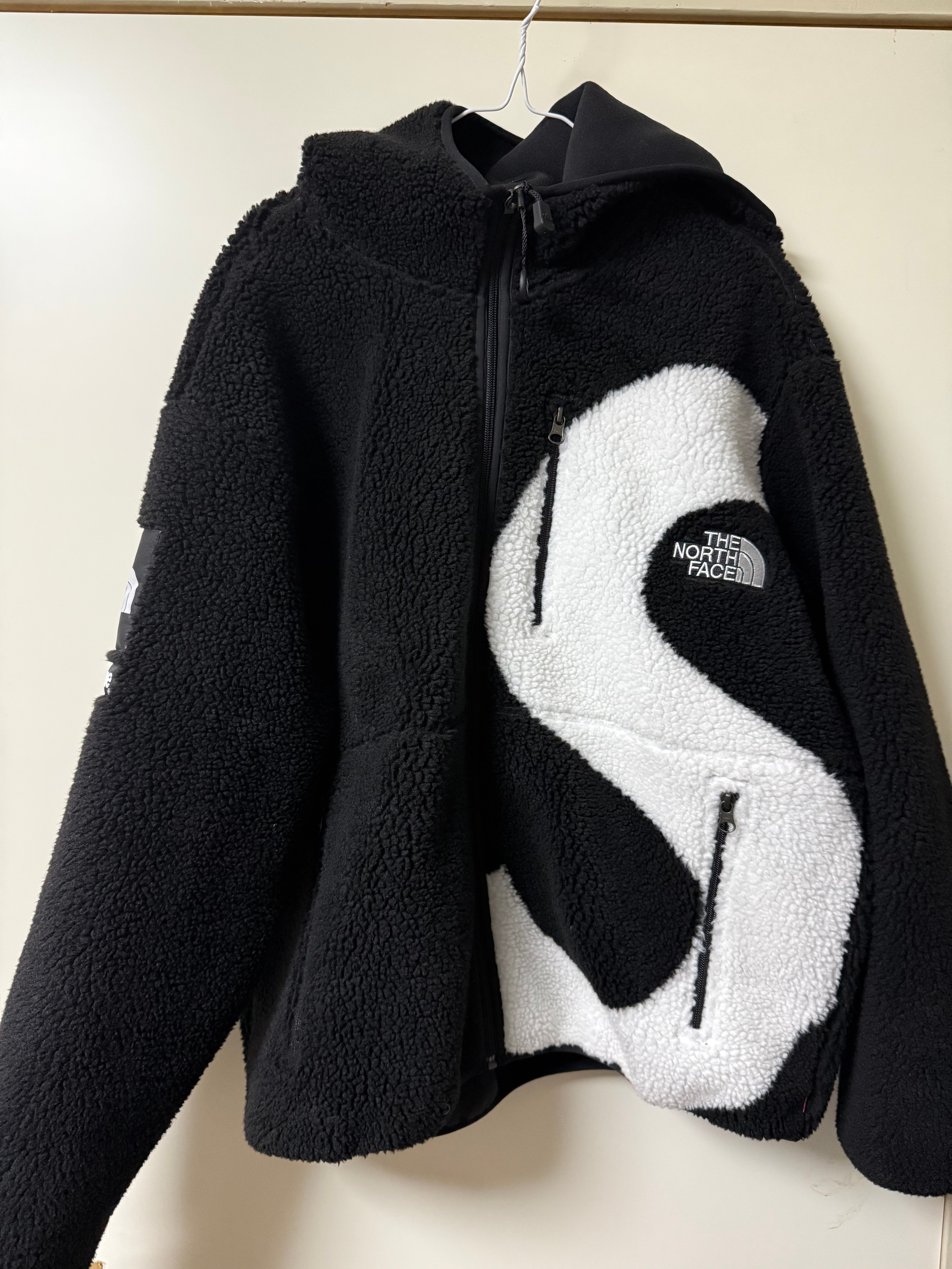 Supreme x The North Face S Logo Hooded Fleece Jacket "Black"