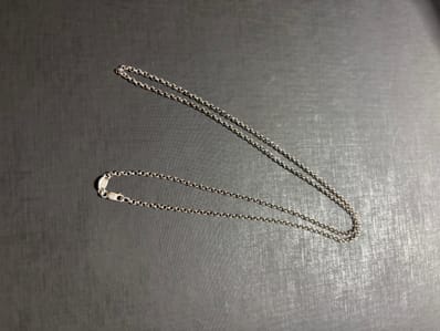 Chrome Hearts Roll Chain Necklace "Silver"