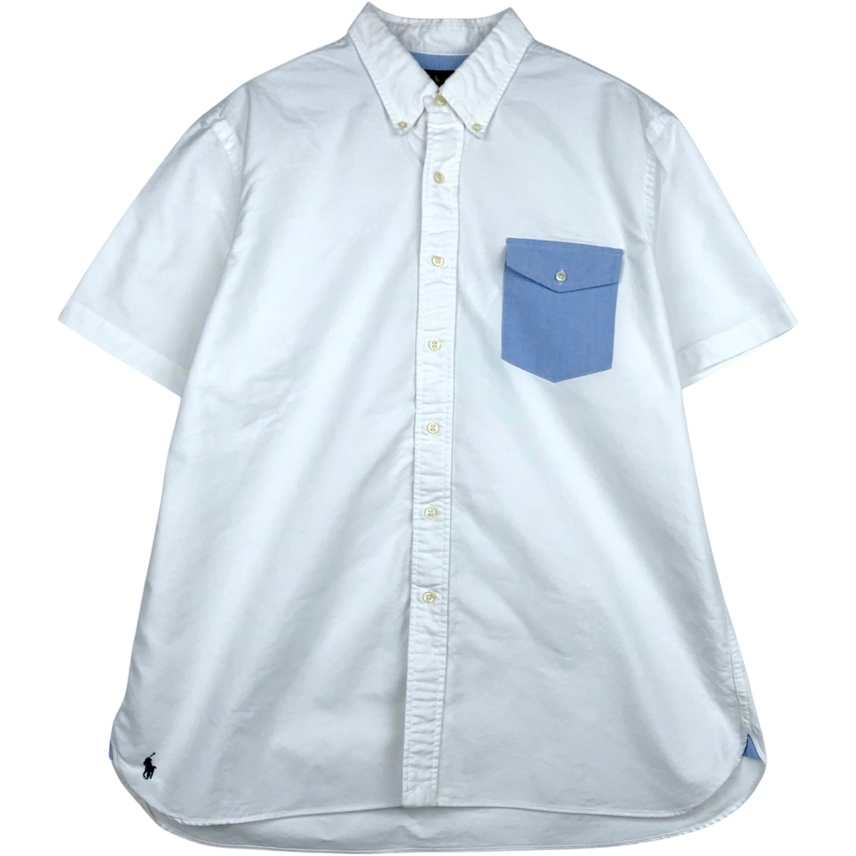 古着 ラルフローレン Ralph Lauren 半袖 ボタンダウンシャツ メンズXL相当/eaa625388
