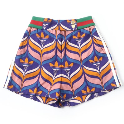 未使用品 グッチ×アディダス ショートパンツ マルチカラー 36 703006