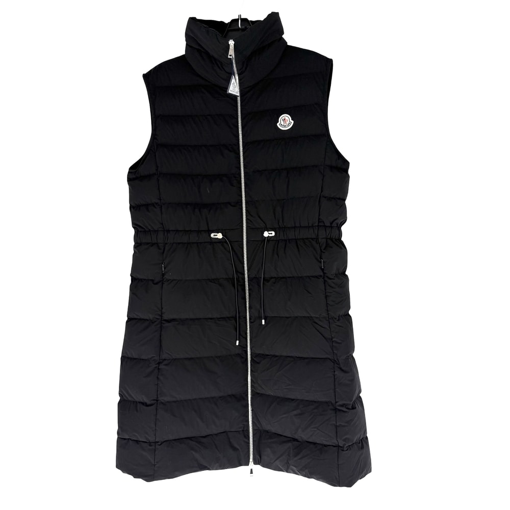 MONCLER モンクレール ダウンベスト LANDE アウター アパレル 服 3サイズ ブラック 黒 シルバー金具 ナイロン  ポリウレタン   レディース 秋 冬 美品【中古品】