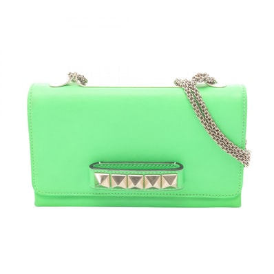ヴァレンティノ・ガラヴァーニ Valentino Garavani Va Va Voom ショルダーバッグ バッグ レザー レディース グリーン系 【中古】