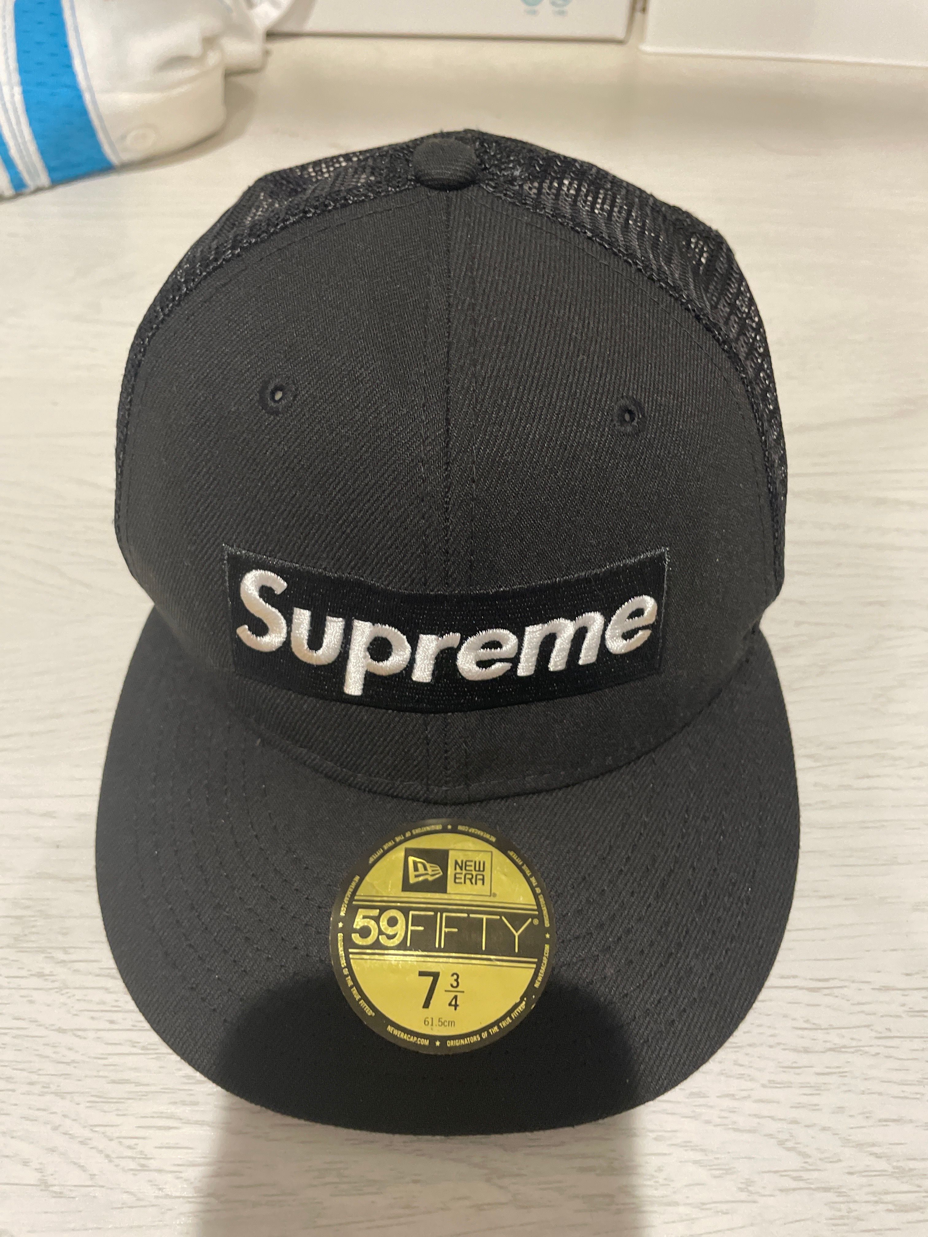Supreme Box Logo Mesh Back New Era "Black" (22SS)
