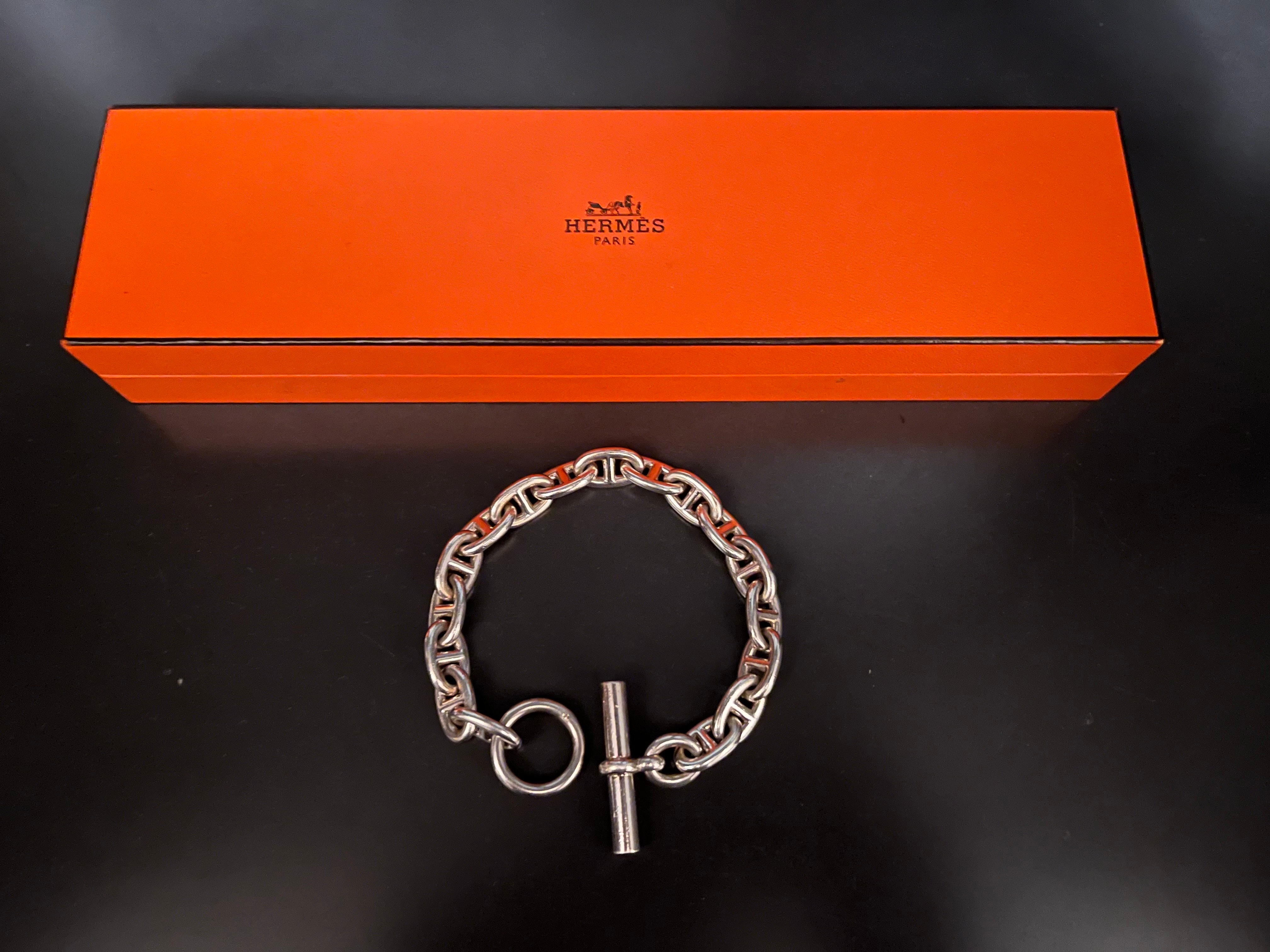 Hermes Chaine D'ancre MM Bracelet "Silver"