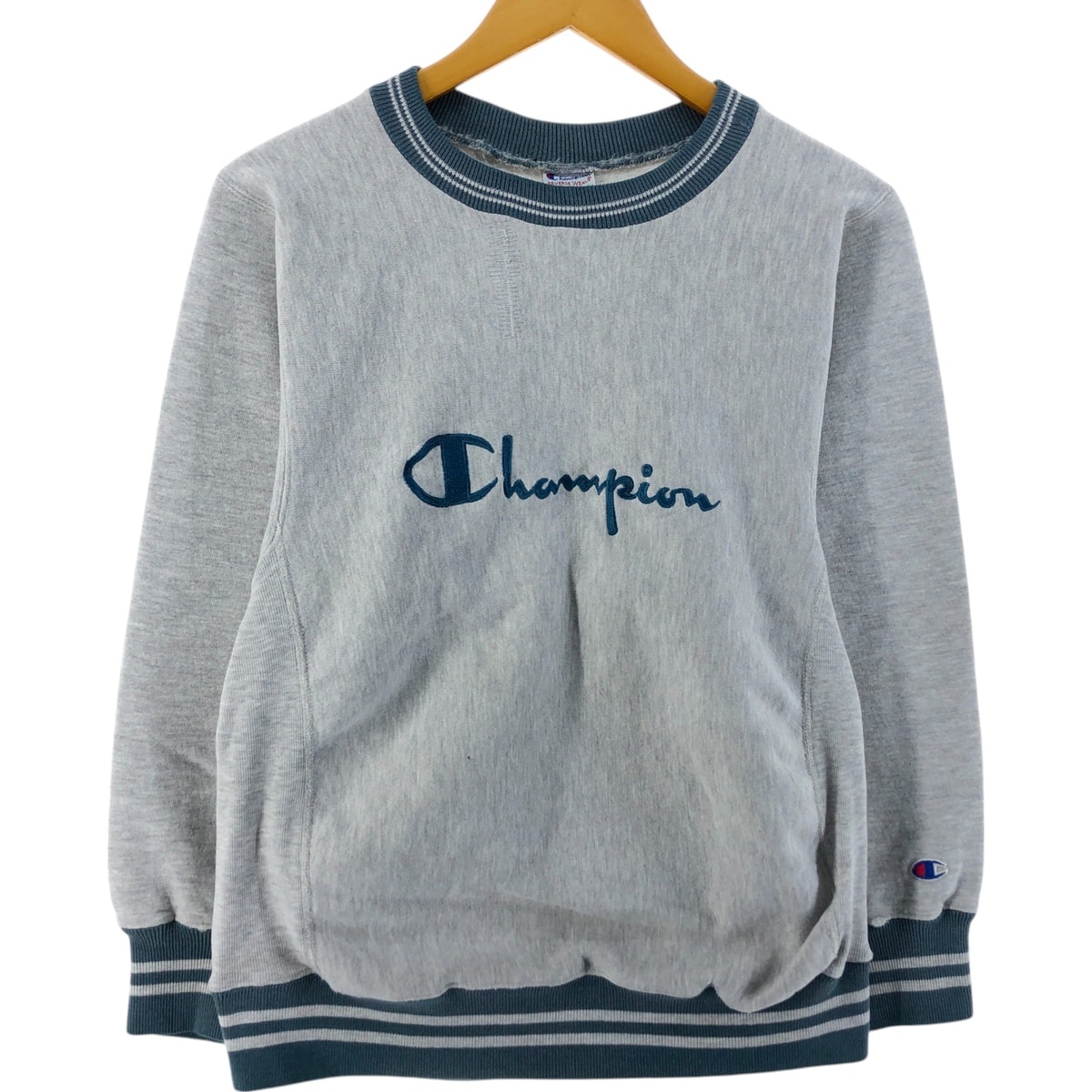 古着 90年代 チャンピオン Champion REVERSE WEAVE リバースウィーブ 刺繍タグ ロゴスウェットシャツ トレーナー USA製 メンズM相当 ヴィンテージ/eaa524437