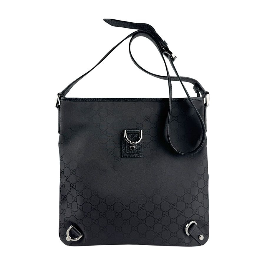 グッチ　ハンドバッグ　ショルダー　肩掛けかばん　ナイロンキャンバス　レザー GUCCI グッチ ショルダーバッグ ナイロンキャンバス ブラウン