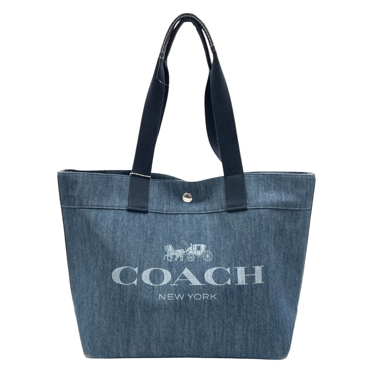 〇〇COACH コーチ デニム トートバッグ  F67415 ブルー