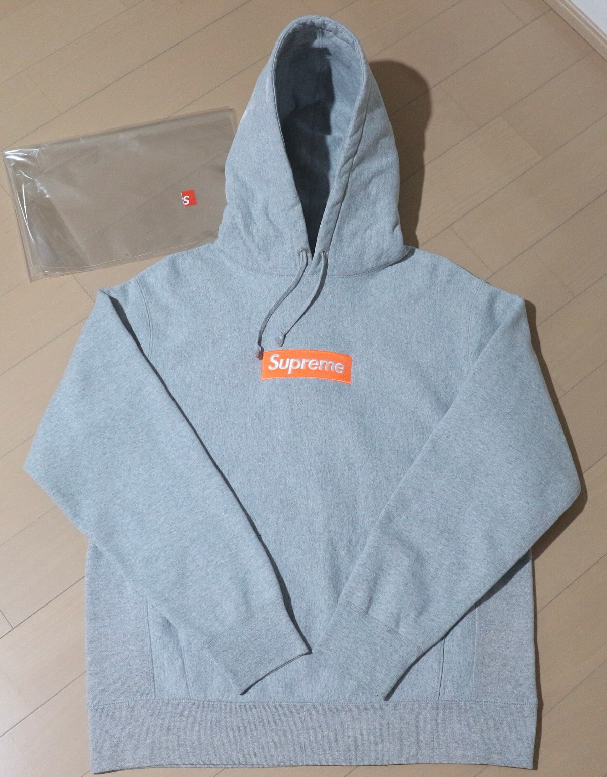 Supreme Box Logo Hooded Sweatshirt "Hether Grey" (17FW)