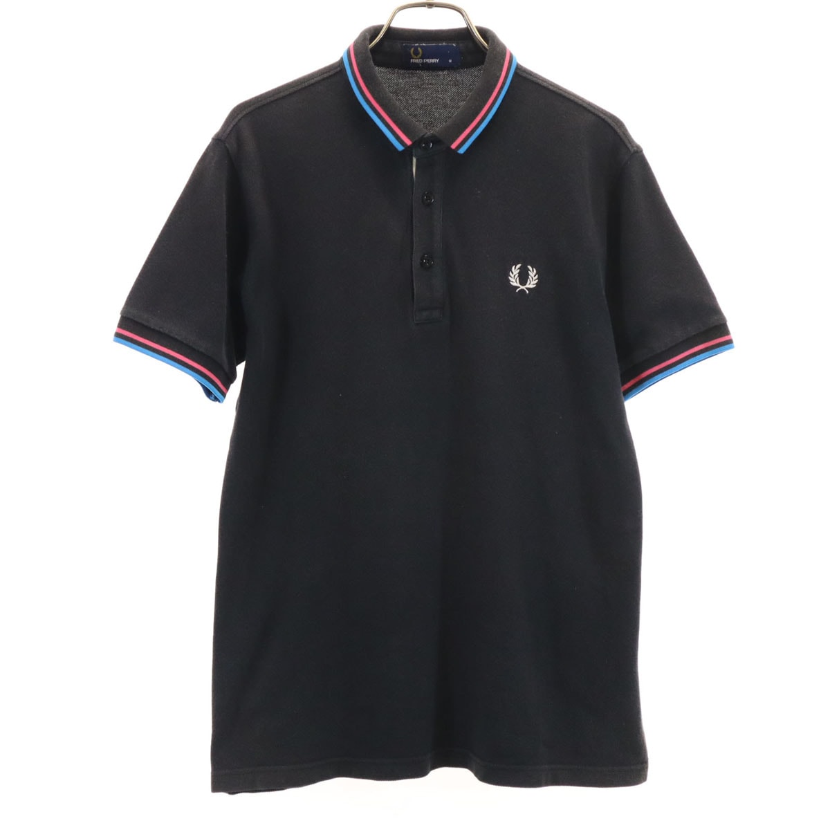 FRED PERRY フレッドペリー 日本製 半袖 ポロシャツ M ブラック