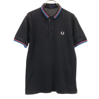 FRED PERRY フレッドペリー 日本製 半袖 ポロシャツ M ブラック