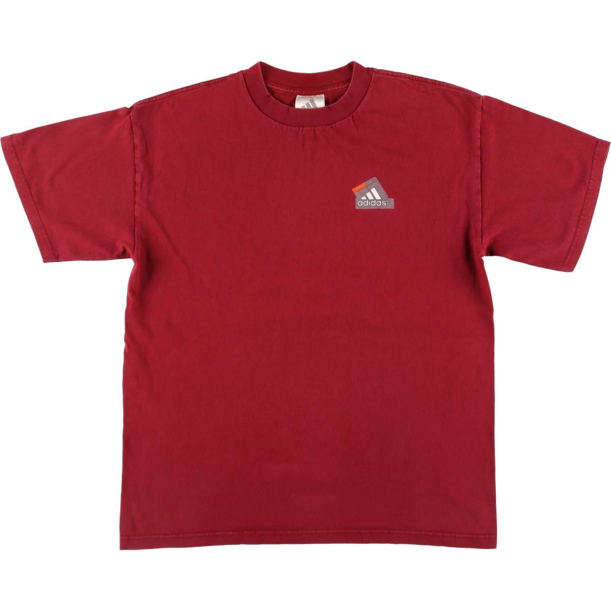 古着 アディダス adidas ロゴプリントTシャツ USA製 メンズM相当/eaa557927