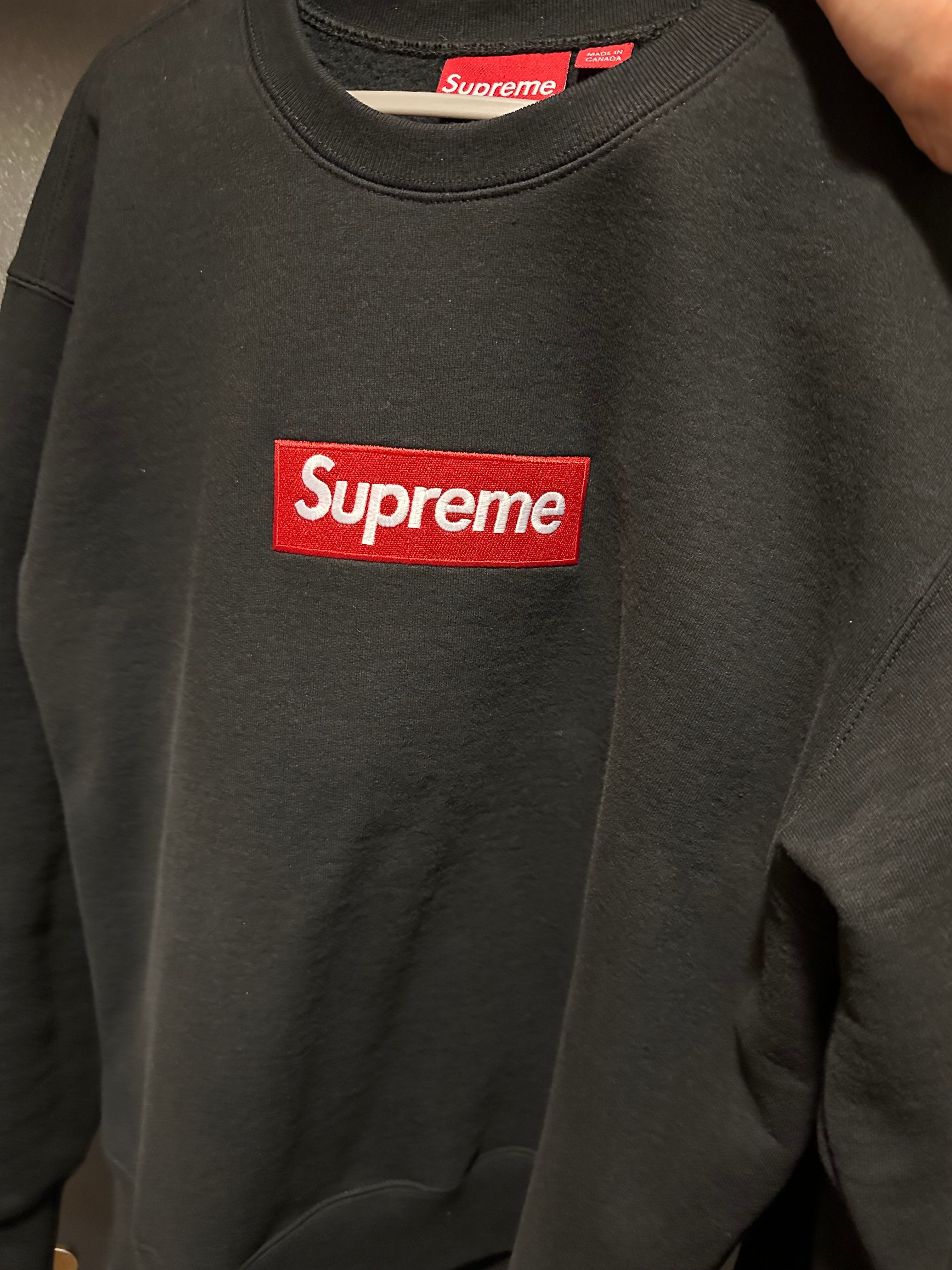 Supreme Box Logo Crewneck "Black" (22FW)