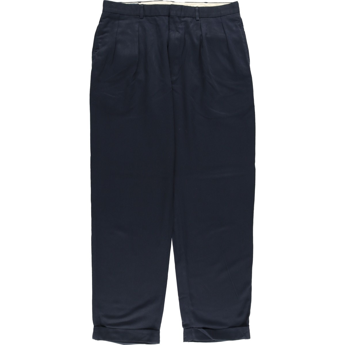 古着 ラルフローレン Ralph Lauren POLO by Ralph Lauren ツータック スラックス ワイドパンツ メンズw35相当/eaa612376