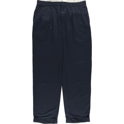 古着 ラルフローレン Ralph Lauren POLO by Ralph Lauren ツータック スラックス ワイドパンツ メンズw35相当/eaa612376