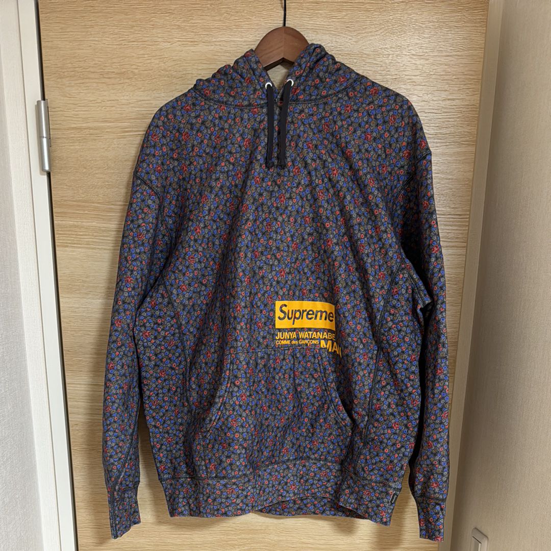 Supreme / JUNYA WATANABE COMME des GARCONS MAN Hooded Sweatshirt "Black Flowers"
