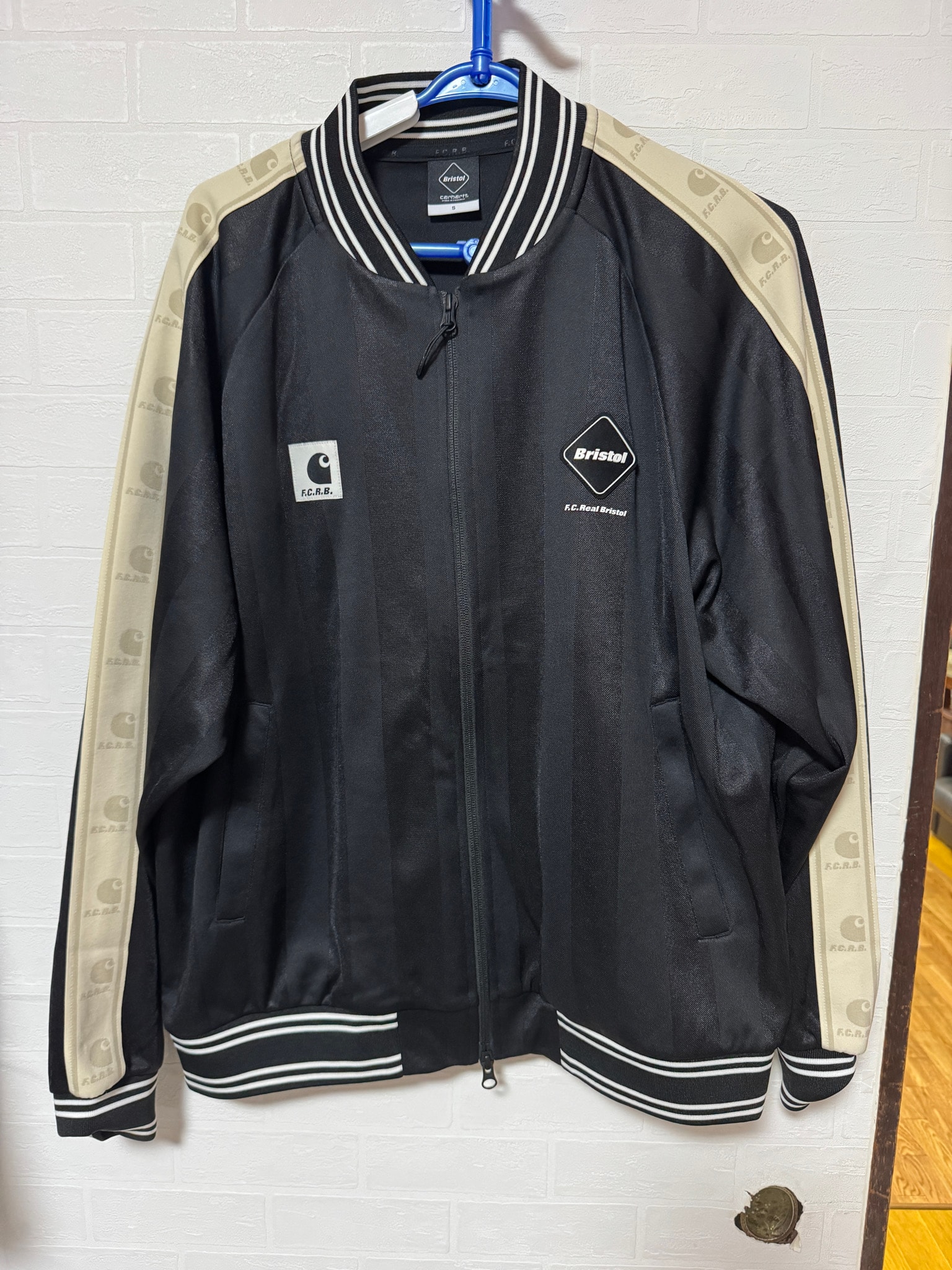 F.C.Real Bristol x Carhartt WIP Varsity Track Jacket "Black"