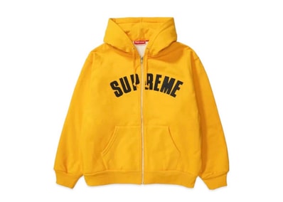Supreme Arc Thermal Lined Zip Up Hooded Sweatshirt (25AW) "Gold"