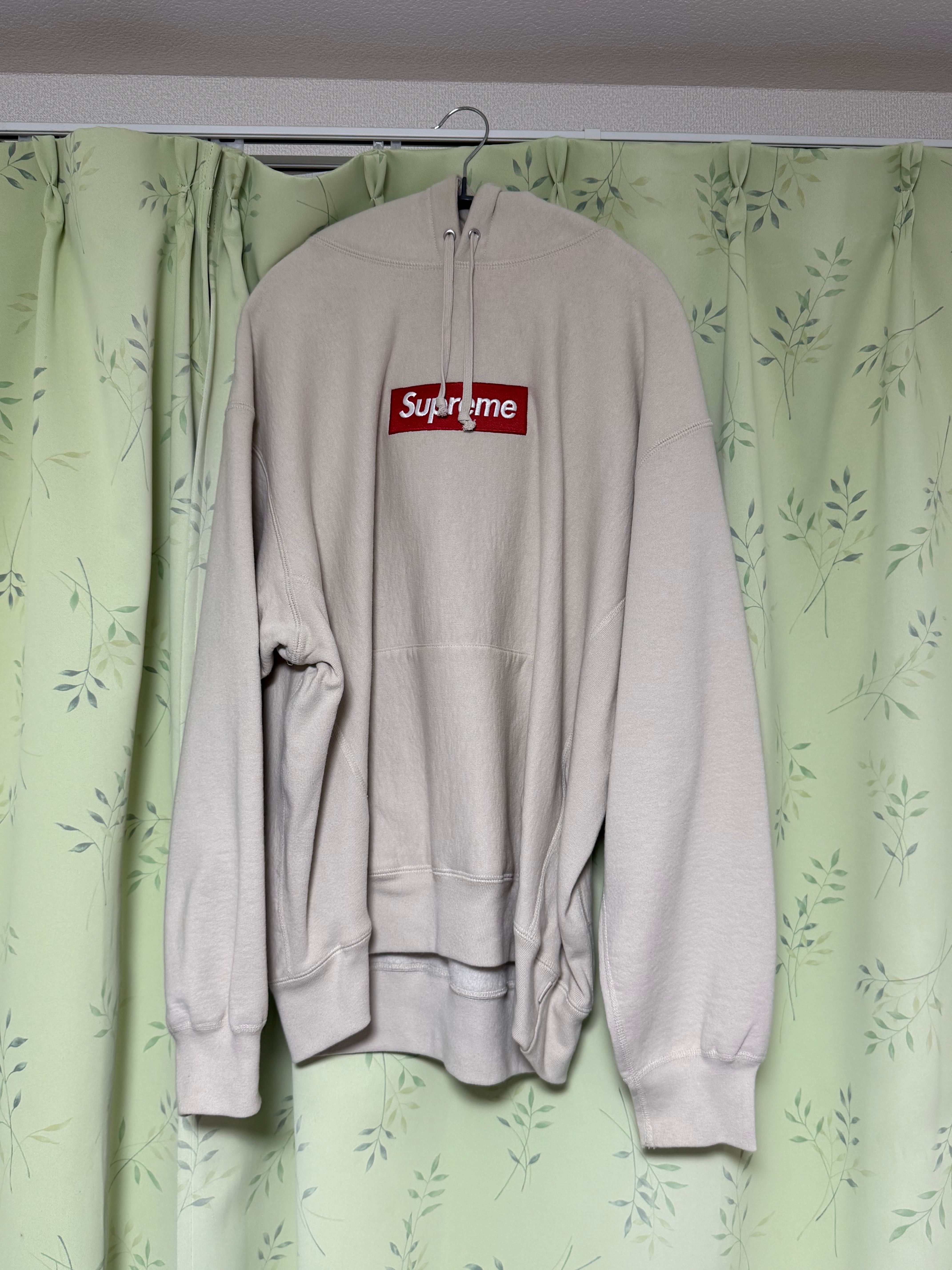 Supreme Box Logo Hooded Sweatshirt "Stone" (24FW)