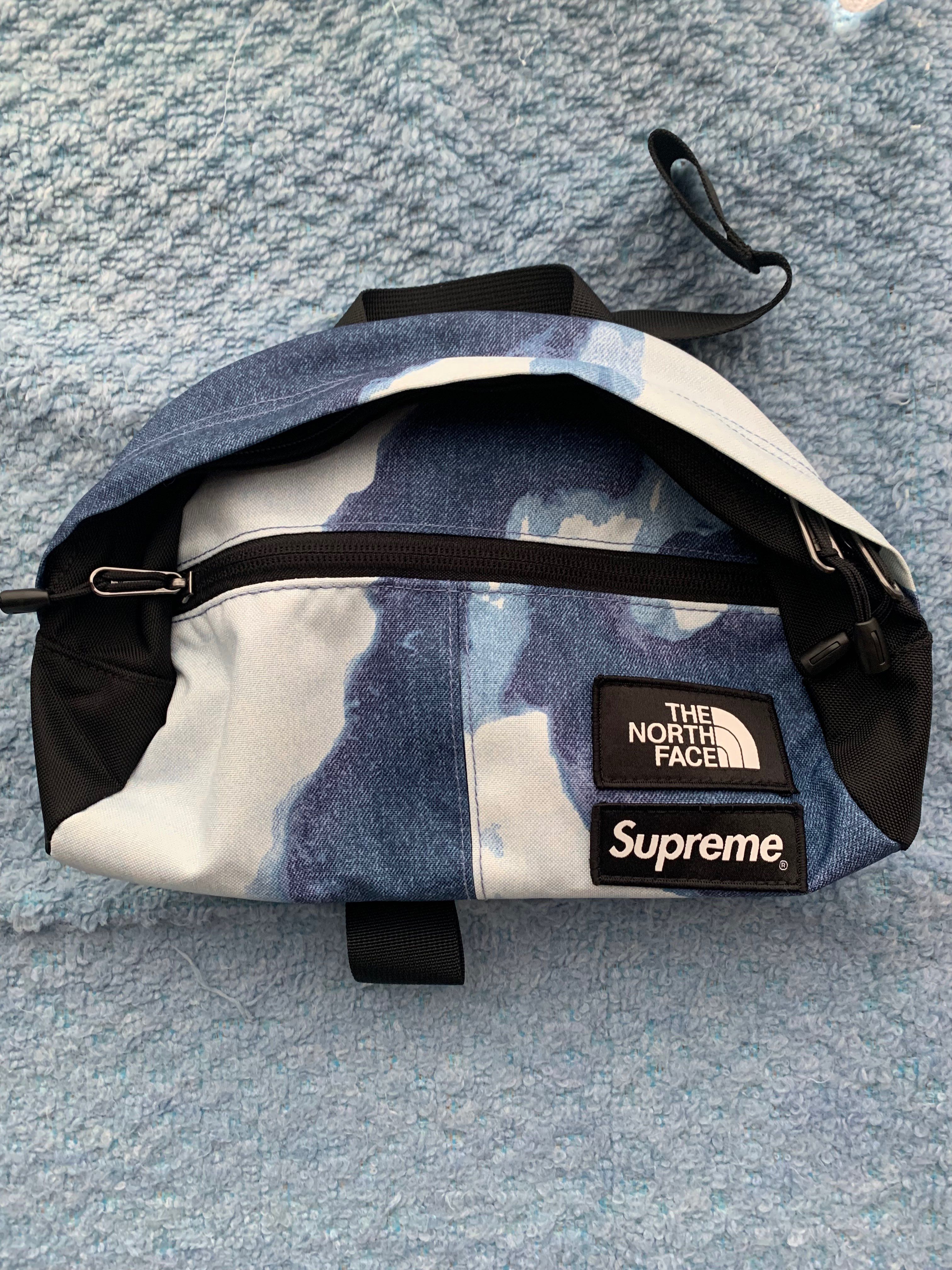 Supreme x The North Face Bleached Denim Print Roo II "Indigo"