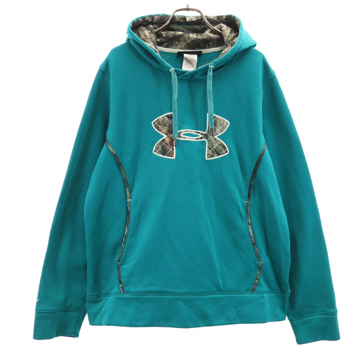 UNDER ARMOUR アンダーアーマー 長袖 スウェットパーカー XL エメラルドグリーン