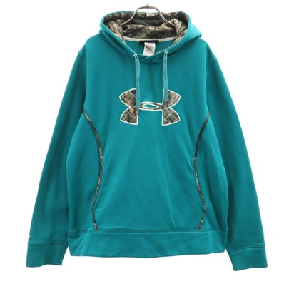 UNDER ARMOUR アンダーアーマー 長袖 スウェットパーカー XL エメラルドグリーン