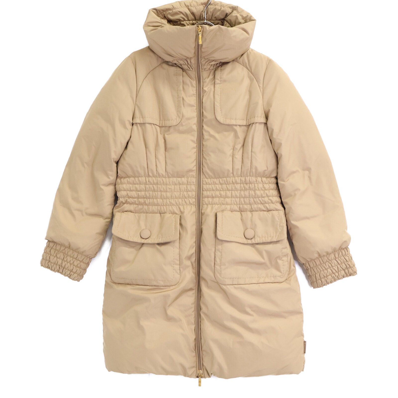 モンクレール 49351 BIARRITZ ボリュームカラー ロングダウン 1