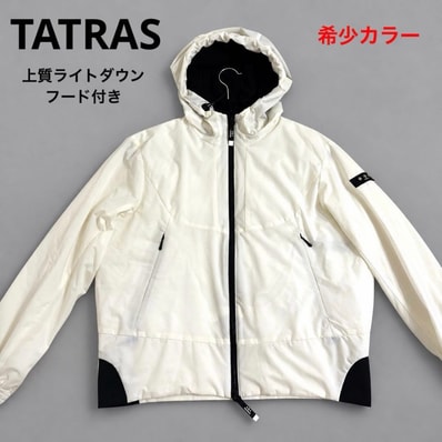 TATRAS タトラス ARCHITA アルキータ LTA20S4782 ライトダウンパーカー フード付き ダウンジャケット アイボリー ホワイト 白 02 Mサイズ グースダウン ハイブリッド 軽量 アウター レディース 正規品 春 秋
