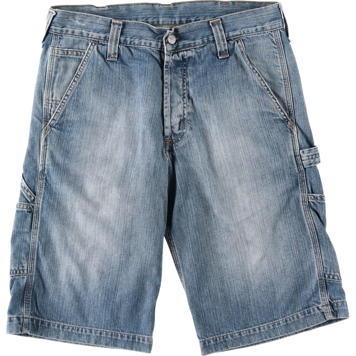 古着 カーハート Carhartt DUNGAREE BERMUDA デニムペインターショーツ ハーフパンツ メンズw32相当/eaa637103