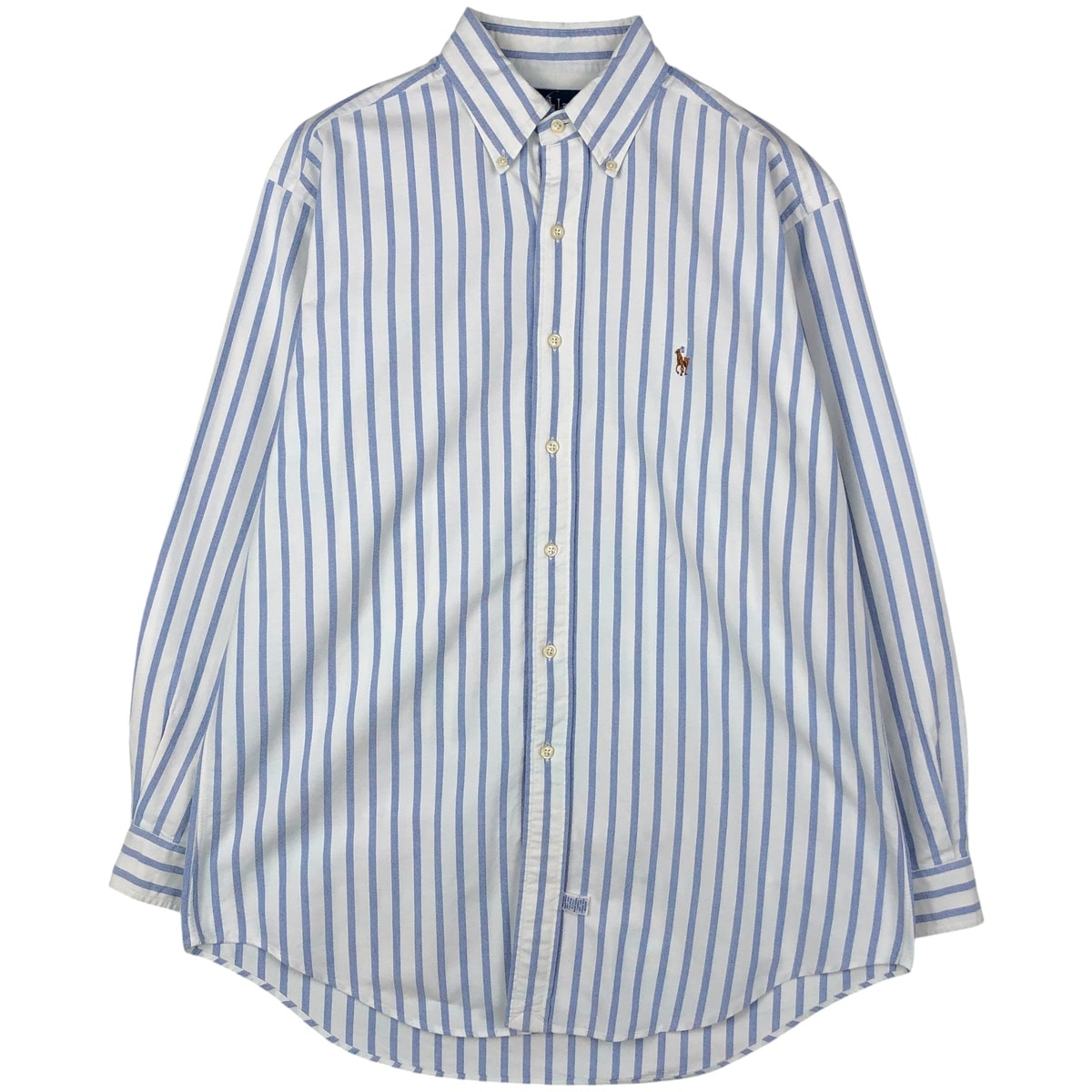 古着 ラルフローレン Ralph Lauren YARMOUTH 長袖 ボタンダウンストライプシャツ メンズM相当/eaa606771