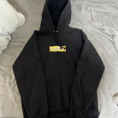 Supreme Bling Box Logo Hooded Sweatshirt "Black"