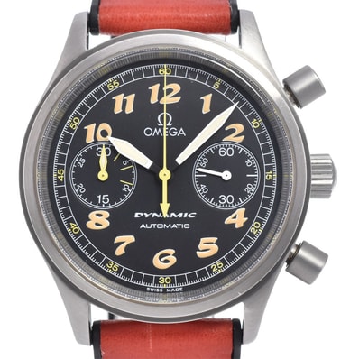オメガ OMEGA 5240.50 ダイナミック ブラック 自動巻き メンズ 良品 腕時計 L#151092