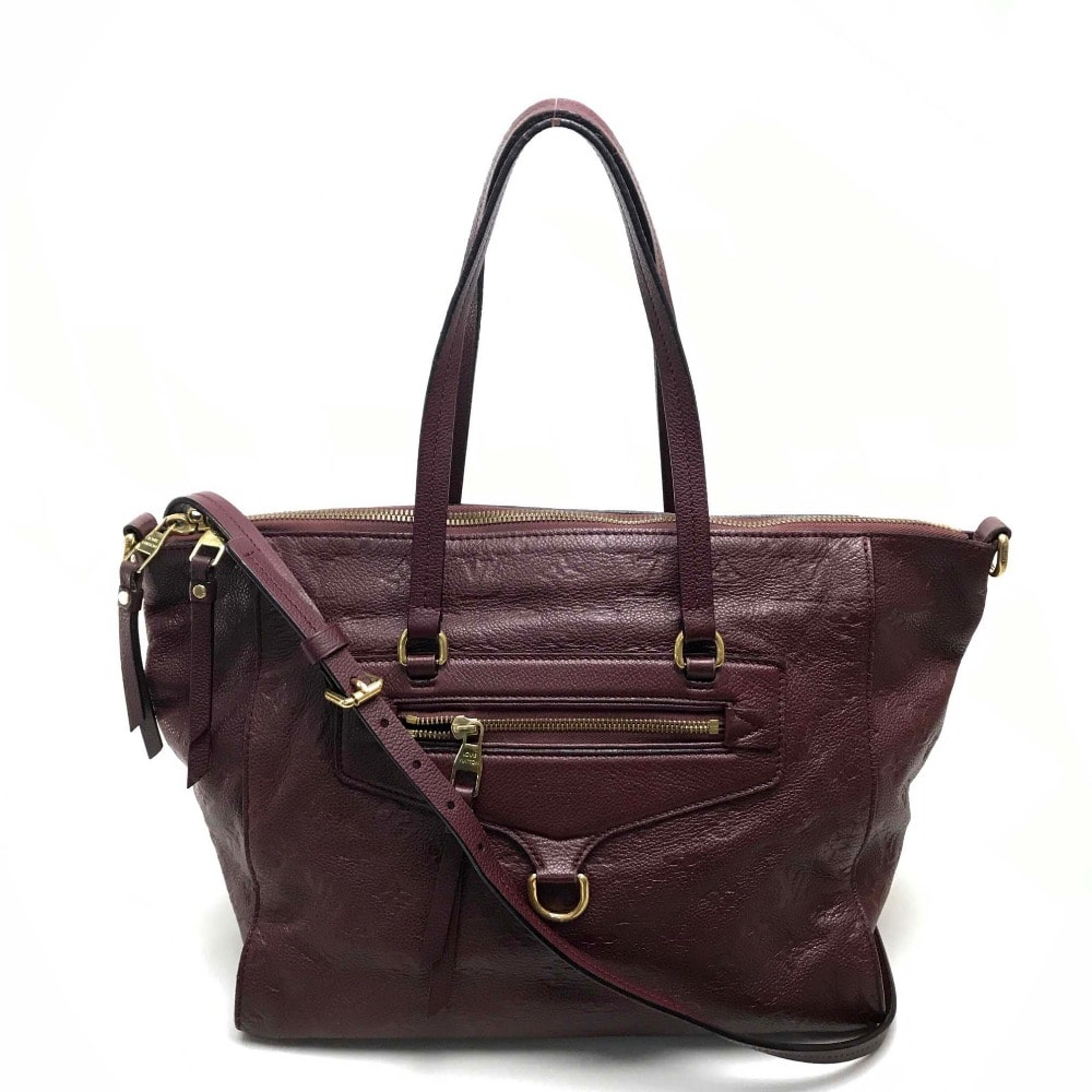 ルイヴィトン LOUIS VUITTON ルミニューズPM M93413 モノグラムアンプラント カバン 2WAYバッグ トートバッグ ショルダーバッグ モノグラムアンプラントレザー フラム ブラウン