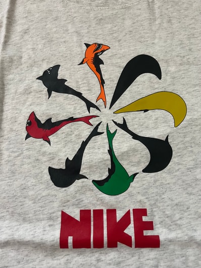 ナイキSB×Oski S/S Tee XLサイズ 風車 サメ グレー