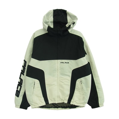 PALACE パレス ジャケット 25SS P28JK051 Piped Hooded Shell Jacket パイプド フーデッド シェル ジャケット ブラック系 ホワイト系 M【中古】
