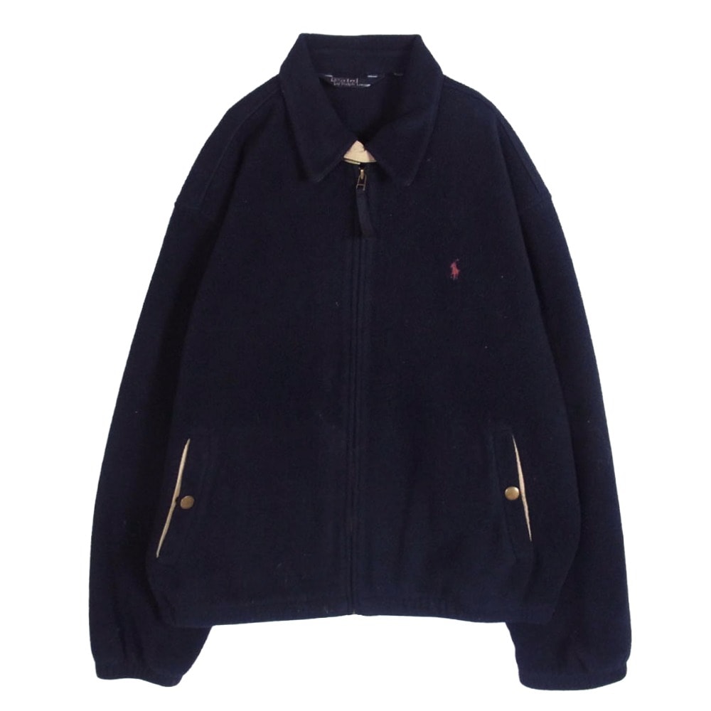 POLO RALPH LAUREN ポロ・ラルフローレン ジャケット フリース スウィングトップ ジャケット ネイビー系 XL【中古】
