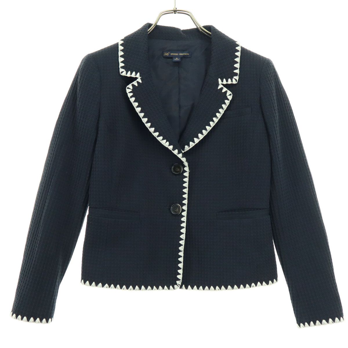 美品 Brooks Brothers ブルックスブラザーズ 長袖 ジャケット ネイビー系