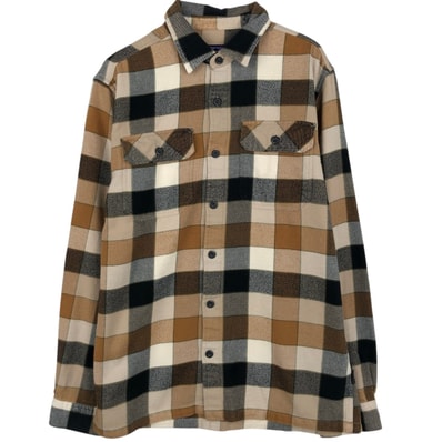 古着 パタゴニア Patagonia ORGANIC COTTON 53947FA11 長袖 フランネルチェックシャツ メンズS相当/eaa650552